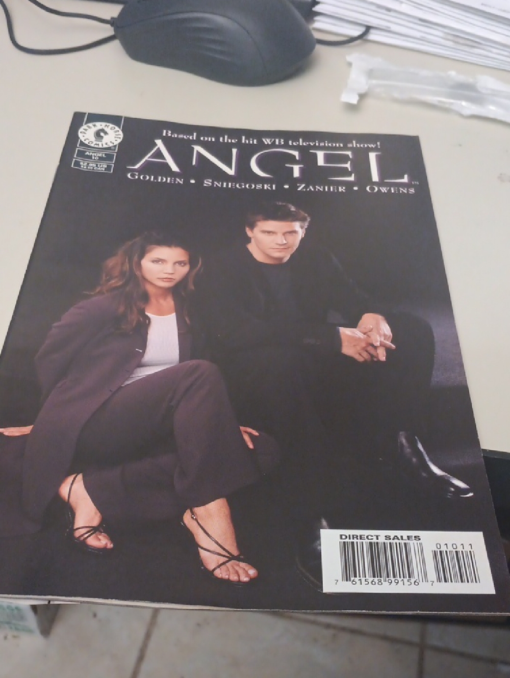 Angel Comic Book Cover - Black